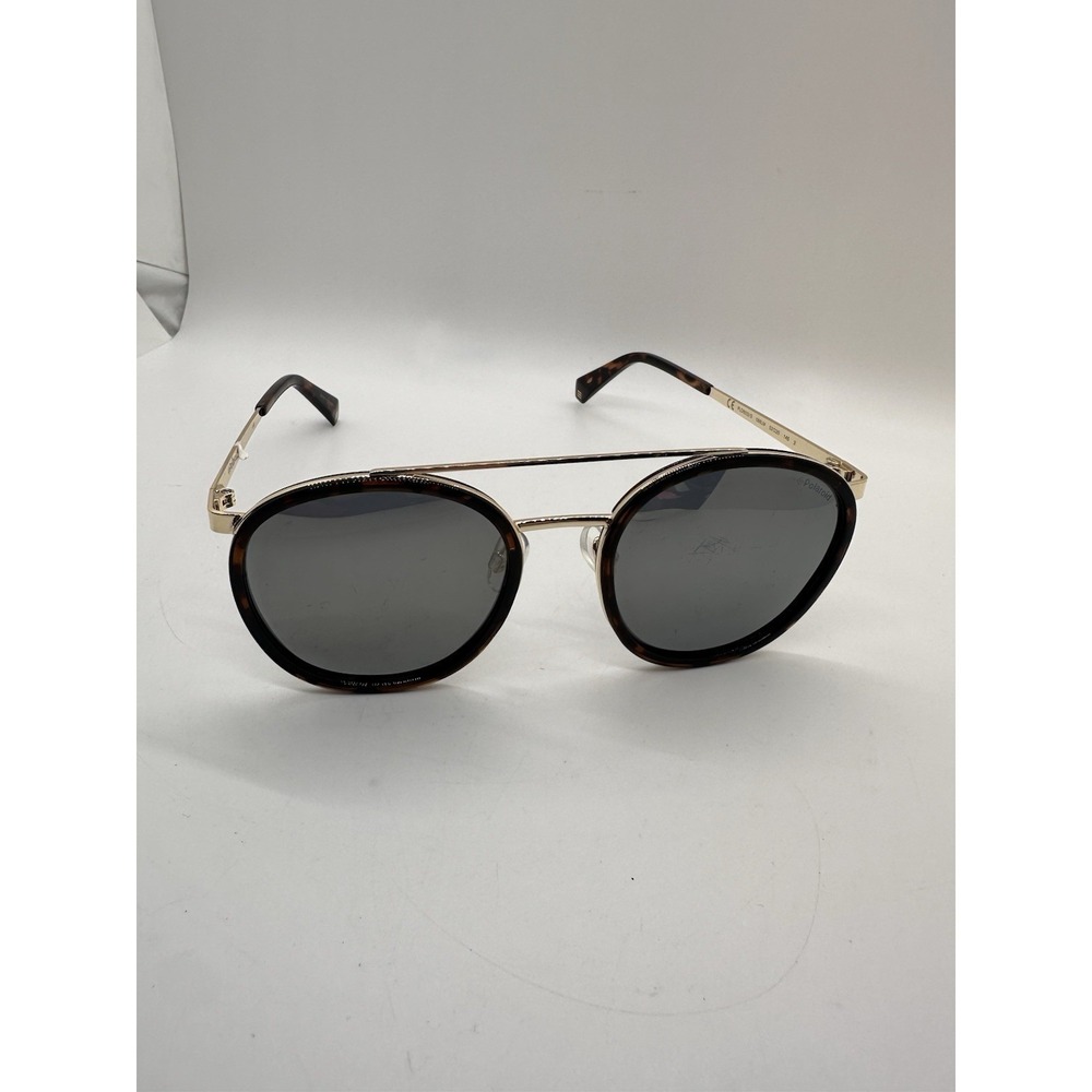 Polaroid Round Sunglasses‎ Gold Metal Tortoise Polarized 53-20